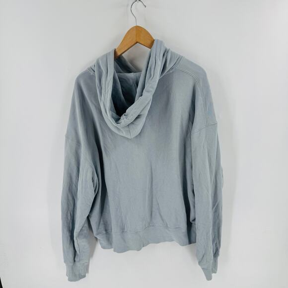 WeWoreWhat Oversized Hoodie Light Blue Cotton Blend Sweatshirt Size XL Casual - Picture 2 of 7